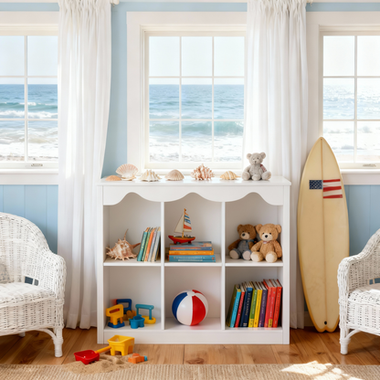 Kids Bookshelf and Toy Storage Organizer